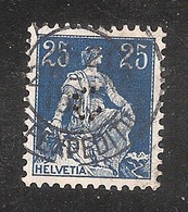 Perfin/perforé/lochung Switzerland No YT 120 1908-1933 - Hélvetie Assise Avec épée C  Handelsbank Basel - Gezähnt (perforiert)