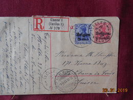 Entier Postal De Belgique (occupation Allemande) Avec Supplement...Recommande Pour La Suisse - Occupazione Tedesca