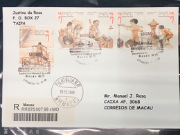 1999 COMMEMORATIVE LOCAL REGISTERED COVER AND SOME INTERESTING ARRIVAL CANCELLATION ON BACK - FDC