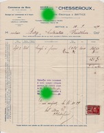 BATTICE CHESSEROUX  1929/ SCIERIE ELECTRIQUE & COMMERCE DE BOIS - Old Professions