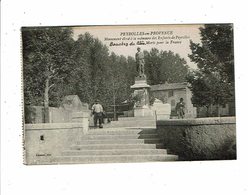 Cpa PEYROLLES EN PROVENCE Monument Aux Morts à La Gloire Des Enfants De Peyrolles Morts Pour La France  éd Etienne - Peyrolles