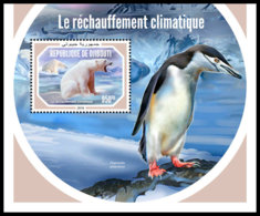 DJIBOUTI 2018 MNH Polar Bear Eisvär Ours Polaires S/S - OFFICIAL ISSUE - DH1903 - Bears