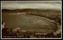 Ref 1263 - Early Judges Real Photo Postcard - Llandudno Bay - Caernarvonshire Wales - Caernarvonshire