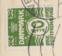 Denmark Perfin Perforé Lochung (D29) D. Friis A/S TMS Cds. VEJLE 1924 Cover Brief + Original Contents Nota (4 Scans) - Abarten Und Kuriositäten
