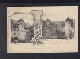 Dt. Reich AK Ansbach Hof Im Hotel Krone 1911 - Ansbach