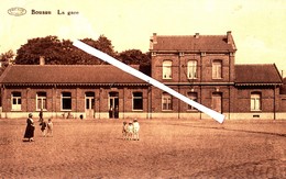 BOUSSU - La Gare - Carte Animée - Boussu