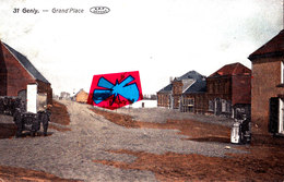 GENLY - Grand'Place - Superbe Carte Colorée - Quevy