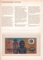 AUSTRALIA 10 DOLLARS ND 1988 UNC OFFICIAL FOLDER COMMEMORATIVE ISSUE P-49a "free Shipping Via Registered Air Mail" - 1988 (10$ Polymer Notes)