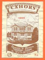 étiquette De Vin De Cahors Domaine De Rozières 1985 Maradenne Guitard à Vire Sur Lot - 75 Cl - Cahors