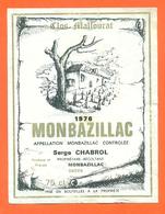 étiquette De Vin De Monbazillac Clos Malfourat 1976 Serge Chabrol à Monbazillac - 75 Cl - Monbazillac