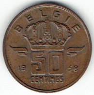 Belgium, 50 Centimes 1958 (NL) - 50 Centimes