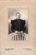 PHOTO 443 - MILITARIA - Photo Originale - Soldat Musicien N° 154 Sur Le Col - Photo E. BACHELART à COMMERCY - War, Military
