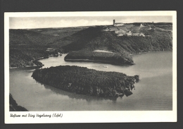 Urftsee Mit Burg Vogelsang (Eifel) - Militärposten / Army Post - 1955 - Schleiden