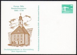 DDR 1988 Privatganzsache  Georg Bähr, Erbauer Der Dresdener Frauenkirche - Cartoline Private - Nuovi