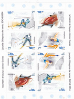 OLYMPIC WINTER GAMES SOCHI ,MINISHEET TETEBECHE ! RARE! 2014 MNH ROMANIA - Winter 2014: Sochi