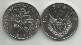 Rwanda 10 Francs 1985. High Grade - Rwanda