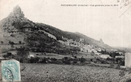 CPA   07  ROCHEMAURE----VUE GEBERALE PRISE DU LIDI---1906 - Rochemaure