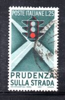 XP3113 - REPUBBLICA 1957 ,  25 Lire Usato  Semaforo. Rosso Spostato - Varietà E Curiosità