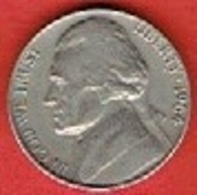 UNITED STATES  # 5 Cents "Jefferson Nickel" 1st Portrait FROM 1964 - 1964-…: Kennedy