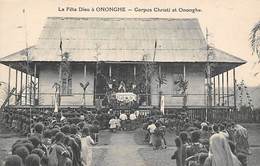 Océanie   Nouvelle Guinée  Papouasie  Ononghe.  La Fête Dieu  (voir Scan) - Papouasie-Nouvelle-Guinée