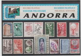 PEUROPA ANDORRA C. FRANCES LOTE DE SELLOS USADOS Y TAMPON DE PRIMER DIA.(K.3) - Used Stamps