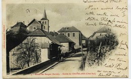 5669 -  Savoie - LE CHATELARD , Entrée Coté Sud     ( Massif Des Bauges )  Aymonier Rouge -  - Circulée En 1907 - Le Chatelard