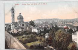 Zürich Kirche Enge Mit Blick Auf Die Stadt - Enge