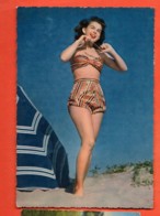 TRO-05 Femme En Bikini Années 1950. Circulé 1955, Tampon Parachutistes Coloniaux Grand Format - Fashion