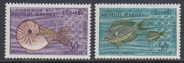 New Hebrides (French) 1963 - Definitive Stamps: Local Sea Fauna, Fish - Mi 205-206 ** MNH - Ongebruikt