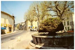 SAINT ZACCHARIE   PLACE DU 4 SEPTEMBRE ET SA FONTAINE   CPSM    CARTE ANIMEE - Saint-Zacharie