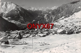Carte Postale Photo De VERBIER (Suisse-Valais)  Vue Du Village-Timbre-Stamp- Flamme Philatélique - Verbier