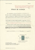 Portugal Licence De Sortie Passeport Militaire Estremoz 1965 Timbre Fiscal Exit Permit Military Passport Revenue Stamp - Lettres & Documents