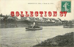 ACHAT DIRECT ☺♦♦ REMORQUEUR TIRANT Une PENICHE CHARGEE De BOIS Sur L'OISE - PENICHES BATELLERIE - Tugboats