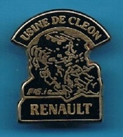 PIN'S //   ** USINE DE CLEON / MOTEUR RENAULT ** . (Pichard) - Renault