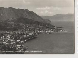 LUINO E GERMIGNAGA .PANORAMA-VIAGGIATA-1951.-F.G.-MT.471 - Luino