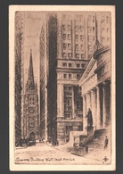 New York City - Treasury Building, Wall Street - Drawing - 1949 - Wall Street