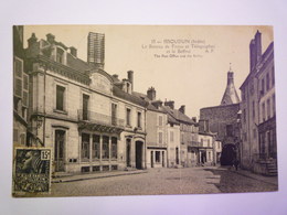 ISSOUDUN  (Indre)  :  Le Bureau De Postes Et Télégraphes Et Le BEFFROI   1931   XXX - Issoudun