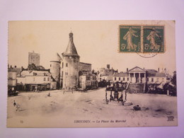 ISSOUDUN  (Indre)  :  La Place Du Marché   1919   XXX - Issoudun