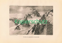 100 E.T.Compton Piz Buin Panorama Silvretta Druck 1914 !! - Other & Unclassified