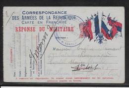 France - Carte De Franchise Militaire - Briefe U. Dokumente