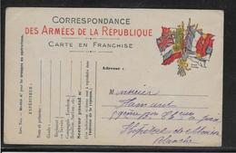 France - Carte De Franchise Militaire - Brieven En Documenten