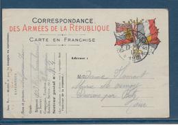 France - Carte De Franchise Militaire - Briefe U. Dokumente