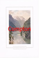 132 E.T.Compton Königssee Falkenwand Berchtesgaden Farbdruck Ca. 1921 !!! - Sonstige & Ohne Zuordnung