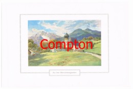 134 E.T.Compton Au Bei Berchtesgaden Farbdruck Ca. 1921 !!! - Altri & Non Classificati