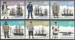 Ross Depency 1995 Michel 32 - 37 Neuf ** Cote (2005) 10.00 Euro Explorateurs Polaires - Unused Stamps