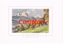 137 E.H.Compton Berchtesgadener Tal Berchtesgaden Farbdruck Ca. 1921 !!! - Other & Unclassified