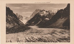 CHAMONIX   74  HAUTE SAVOIE    -   CPA SEPIA   LA MER DE GLACE - Chamonix-Mont-Blanc