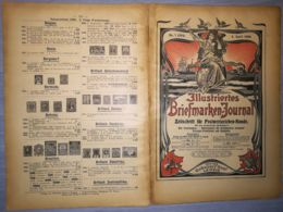 ILLUSTRATED STAMPS JOURNAL- ILLUSTRIERTES BRIEFMARKEN JOURNAL, LEIPZIG, NR 7, APRIL 1908, GERMANY - Tedesche (prima Del 1940)