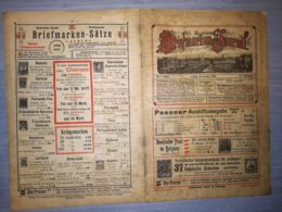 ILLUSTRATED STAMPS JOURNAL- ILLUSTRIERTES BRIEFMARKEN JOURNAL MAGAZINE, LEIPZIG, NR 1, JANUARY 1920, GERMANY - Allemand (jusque 1940)