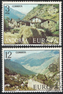 Andorra Spanish Post 197 Landscapes 2 Values Cancelled Ansalonge Village, Xuclar - 1977